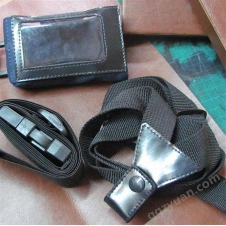 皮具厂生产移动终端手持皮套 商用手持机皮套手持终端机手腕带