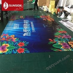 深圳厂家制作 加厚灯布喷绘 550灯布广告 桁架背景广告灯布