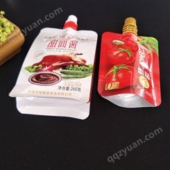 酱类包装袋  番茄酱包装袋  蒜蓉酱甜面酱包装袋生产厂家 免费设计图案