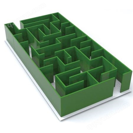 方形绿植迷宫互动道具户外暖场游戏定制迷宫新年节日场地布置