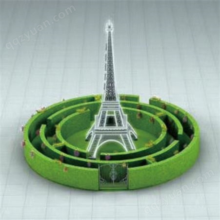 方形绿植迷宫互动道具户外暖场游戏定制迷宫新年节日场地布置