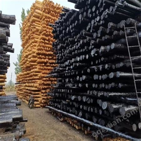 恒瑞盛 通讯油木杆电力油木杆防腐油木杆6米7米8米9米10米 全国发货