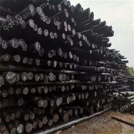 恒瑞盛 通讯油木杆电力油木杆防腐油木杆6米7米8米9米10米 全国发货