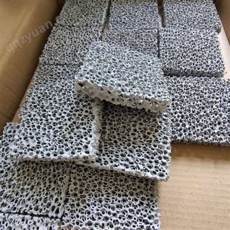 四川厂家碳化硅陶瓷过滤网铸造用陶瓷过滤片 泡沫陶瓷过滤片