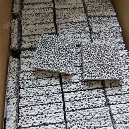 四川厂家碳化硅陶瓷过滤网铸造用陶瓷过滤片 泡沫陶瓷过滤片