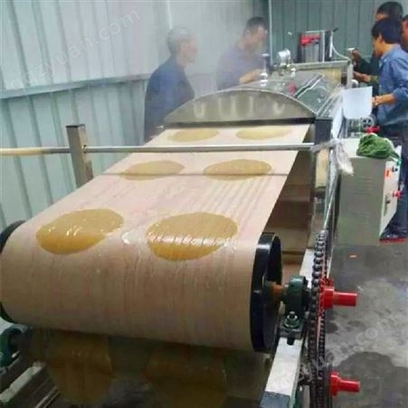 大型粉皮加工机器仿手工生产工艺 新式木薯粉皮机自动上帘