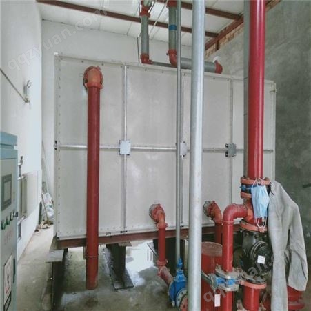 春田环保 供应 40立方消防模压玻璃钢水箱 玻璃钢水箱的安装步骤