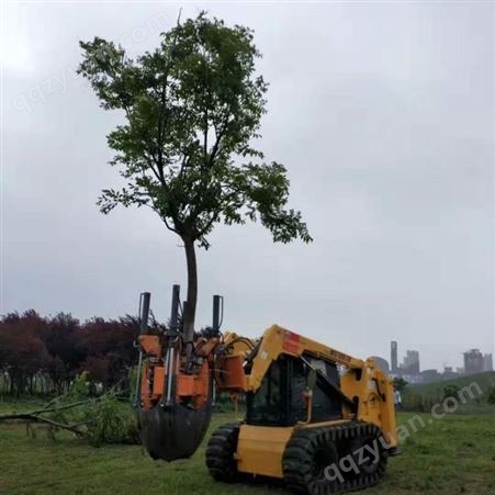 苗圃移树断根机 履带式挖树机 四瓣式移树机土球规格齐全