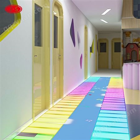 幼儿园游戏室互动地面投影 多通道融合3D全息投影厂家