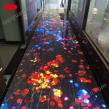 全息餐厅酒吧地面互动投影 沉浸式长廊走道触摸感应 春节情人节生日主题素材