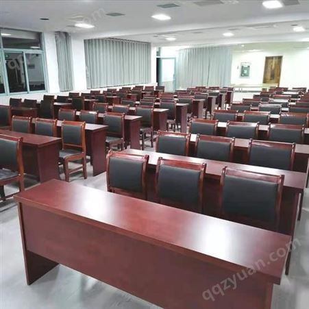 会议室桌椅组合双人油漆木皮条形会议桌培训桌长条桌办公桌子