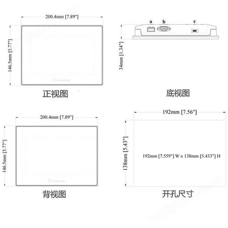 威纶触摸屏中国台湾WEINVIEW现货7寸人机界面HMI型号TK6071iP