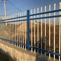 1.8米高围墙锌钢护栏山西大同绿色白色围墙栅栏铁艺护栏厂家