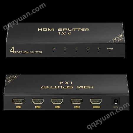 HDMI2.0分配器一进四出 切换器视频高清4k/60Hz电视1进4出分屏器