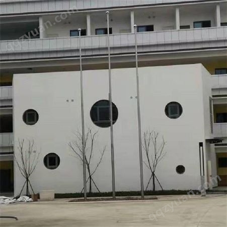 四川不锈钢锥形旗杆 用于学校工厂企业村委会 按需定制  