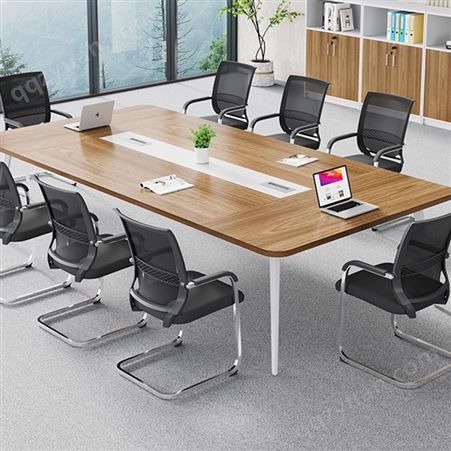 英松 办公家具烤漆长方形办公桌椅组合 支持定制 免费设计