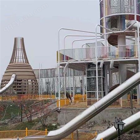重庆不锈钢滑梯-不锈钢滑道，儿童游乐设施定制施工
