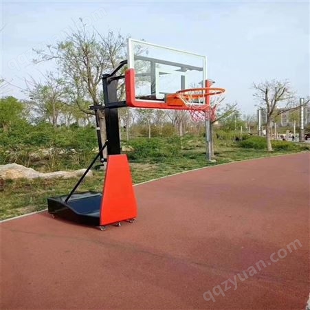 户外地埋式圆管篮球架 恒跃体育 款式齐全按需定制