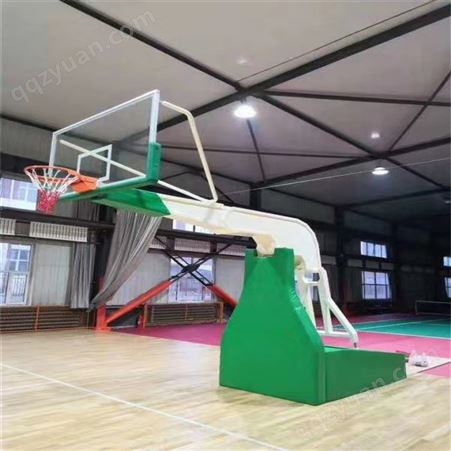 恒跃体育 户外地埋圆管固定式篮球架 可按规格定制