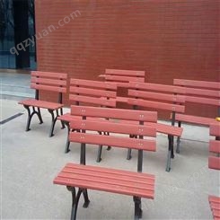 防腐木户外休闲长椅 塑木等候椅 景观长凳 结实耐坐