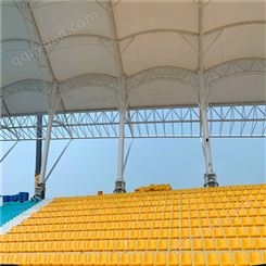 恒跃 足球场中空吹塑伸缩看台 演播室座椅 耐磨耐用