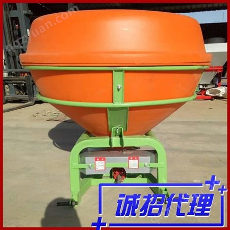 成浩农用大型后置撒肥机 750公斤大容量轴传动 四轮车悬挂式