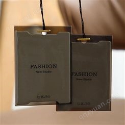 杭州服装吊牌定制PVC袋子挂牌工厂定做衣服标签吊卡印刷女装商标