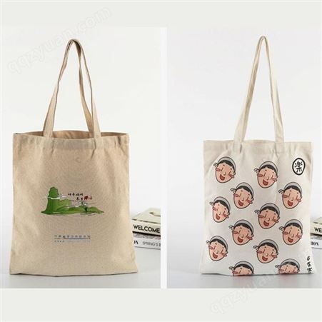 杭州棉布袋厂家 定做手提帆布袋logo教育广告袋购物袋 UV彩印