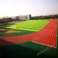 塑胶跑道铺装 混合型跑道 中小学运动场塑胶面层改造 招源体育