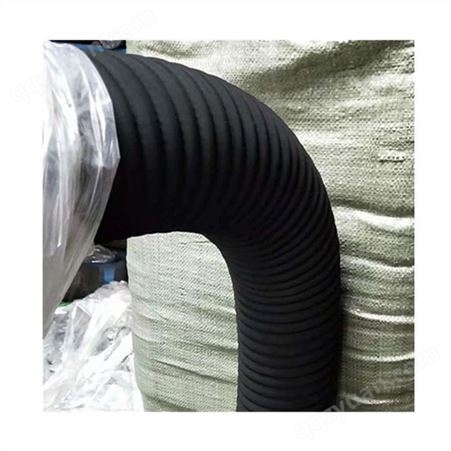 工程机械波纹螺旋钢丝橡胶管-德莱-大口径丁腈耐油管三元乙丙橡胶管可弯曲可伸缩可定制