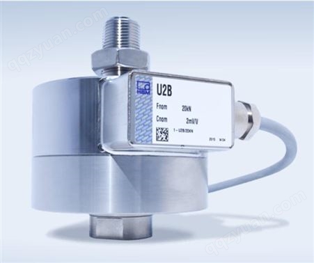 HBM U2B 测力传感器 U2B/0.5KN，拉压双向力测量 500N