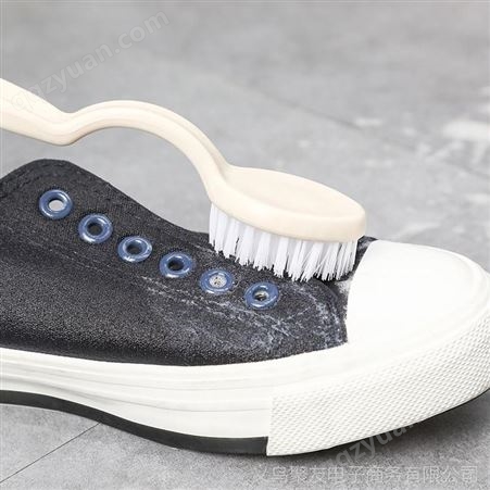 创意双面软毛洗鞋刷E691长柄塑料刷子鞋子刷洗衣刷清洁鞋刷