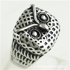时尚组合钛钢戒指 来版多样化订制 五金配件真金激光代加工厂