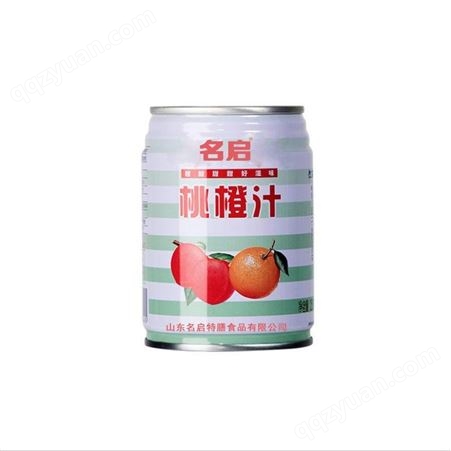 名启 柳橙汁果汁饮料 罐装水果饮料oem贴牌代加工 真材实料 配方定制 易拉罐液体饮料