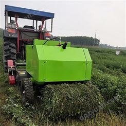 玉米秸秆打捆机自走式圆捆稻草打捆机效率快是养殖畜牧业的好帮手
