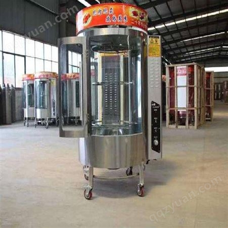 供应竖灶设计自动旋转式燃气烤鸭炉 商用850型烤炉