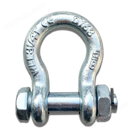 弓型卸扣  起重D形U型吊耳卡扣 美式镀锌 扣锁