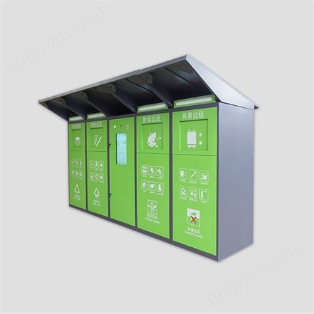 小区大型环保智能垃圾桶 触屏点击打开垃圾分类设施