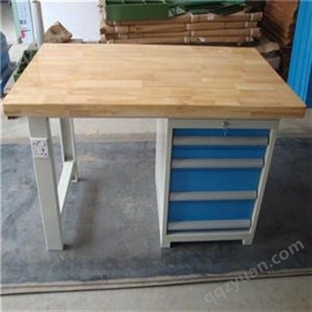 供应茂名 非标钳工台 榉木工作台  鸿晟达1.2米桌子