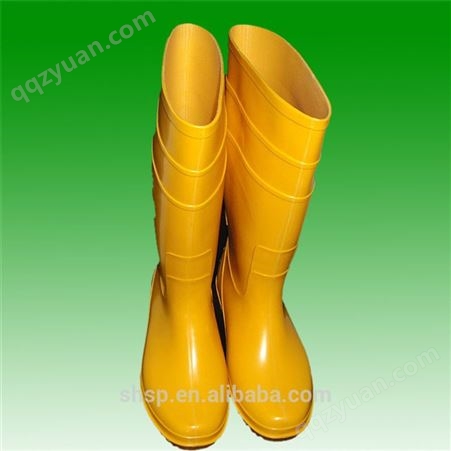 牛筋底黄色高筒雨鞋 养殖靴 诺华养殖防滑雨鞋 工地鞋价格