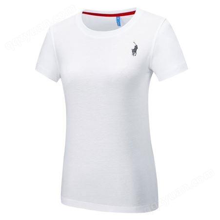 S-2XL纯色圆领短袖 蚕丝棉T恤定制 圆领文化衫 上海夏季短袖供应