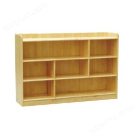 幼儿园教具设备实木置物架木质柜子储物架儿童书架
