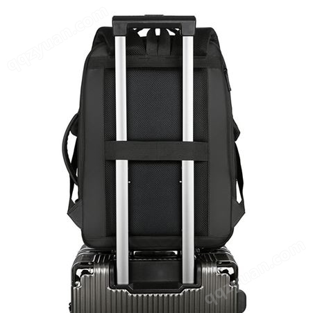 大容量可扩容中性无LOGO双肩包 多功能防水透气商务男士电脑背包
