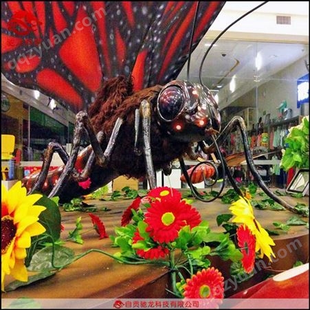 大型蝴蝶雕塑公园室外仿真昆虫模型景区动物玻璃钢雕塑定制厂家
