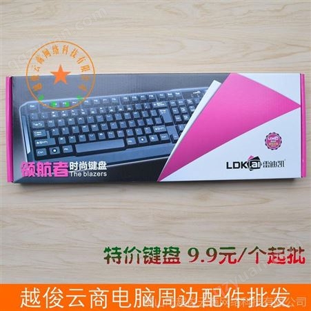 雷迪凯者键盘USB家用网吧笔记本台式机电脑通用键盘 配件