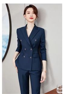 职业高级感西装套装女2021新款西服外套春秋季售楼部工作服