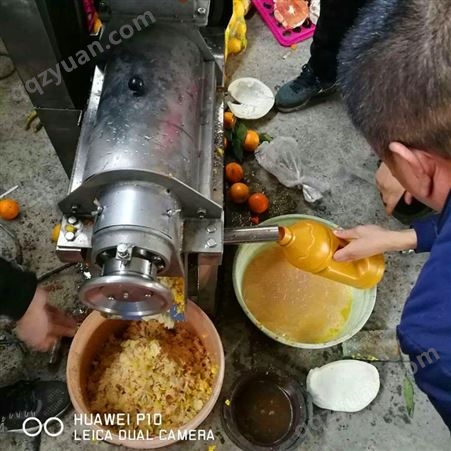 工业鲜榨果汁机 304不锈钢挤压机 大容量果蔬榨汁设备 大型榨汁机