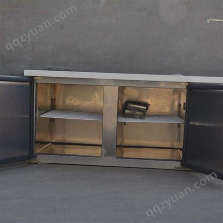 1.5米不锈钢保鲜工作台 保鲜平冷工作台 平冷大容量卧式工作台