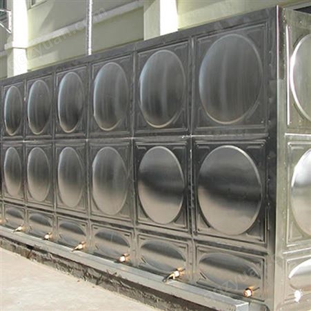 德工设备 武汉太阳能承压白钢水箱 325立方不锈钢单层水箱