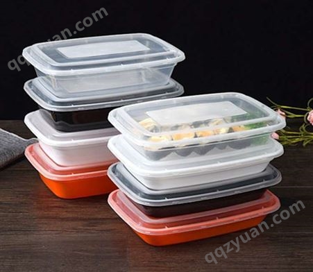 长方形美式欧式餐盒750/1000/1500/2000ml餐盒塑料外卖饭盒打包盒